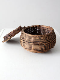 antique wicker basket