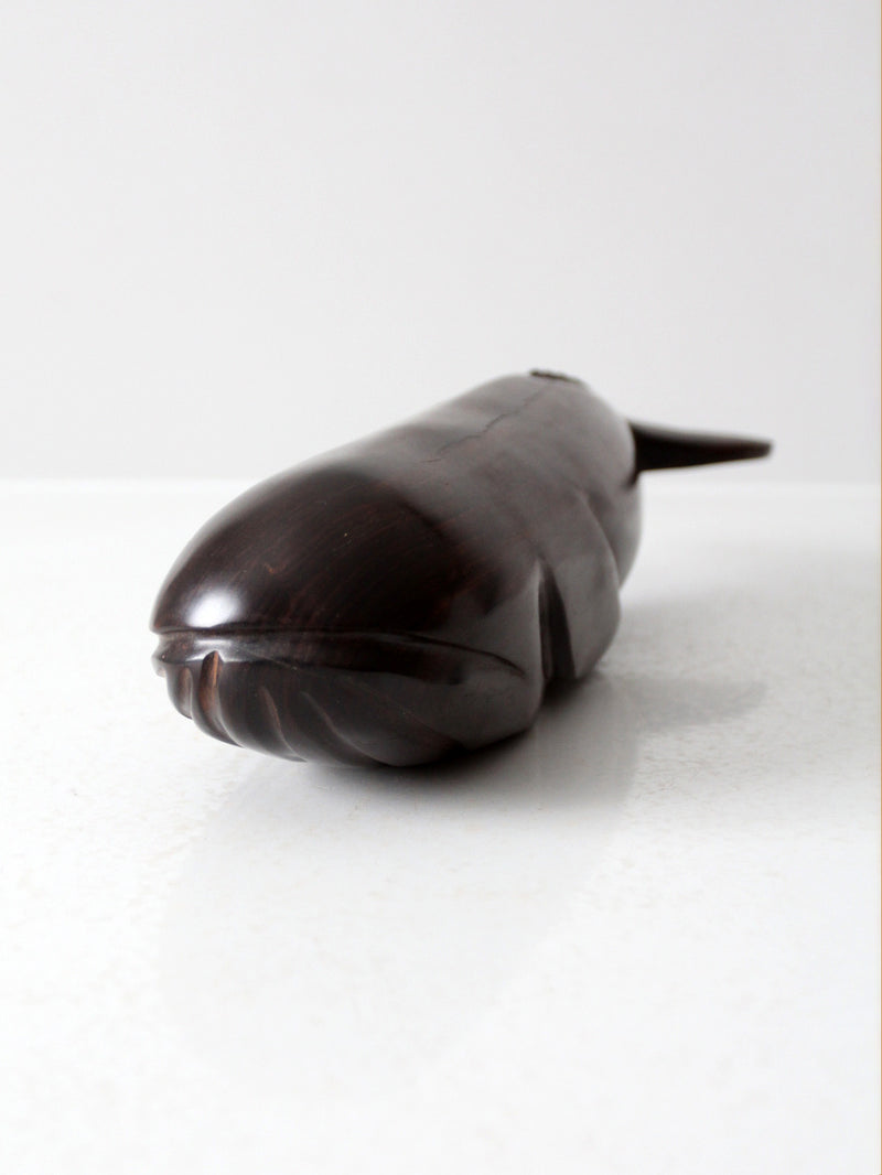 vintage ironwood whale