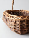 vintage wicker gathering basket