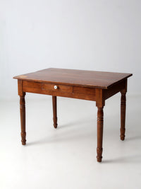 antique primitive farmhouse table with drawer