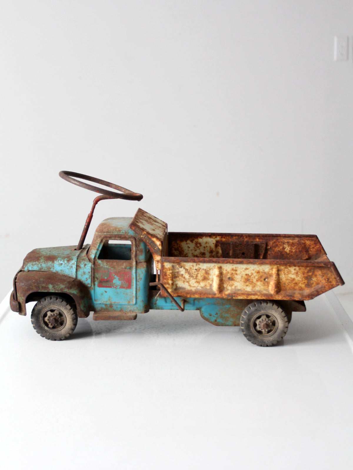 vintage Buddy L pressed steel dump truck