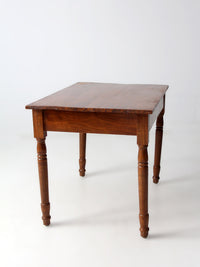 antique primitive farmhouse table with drawer