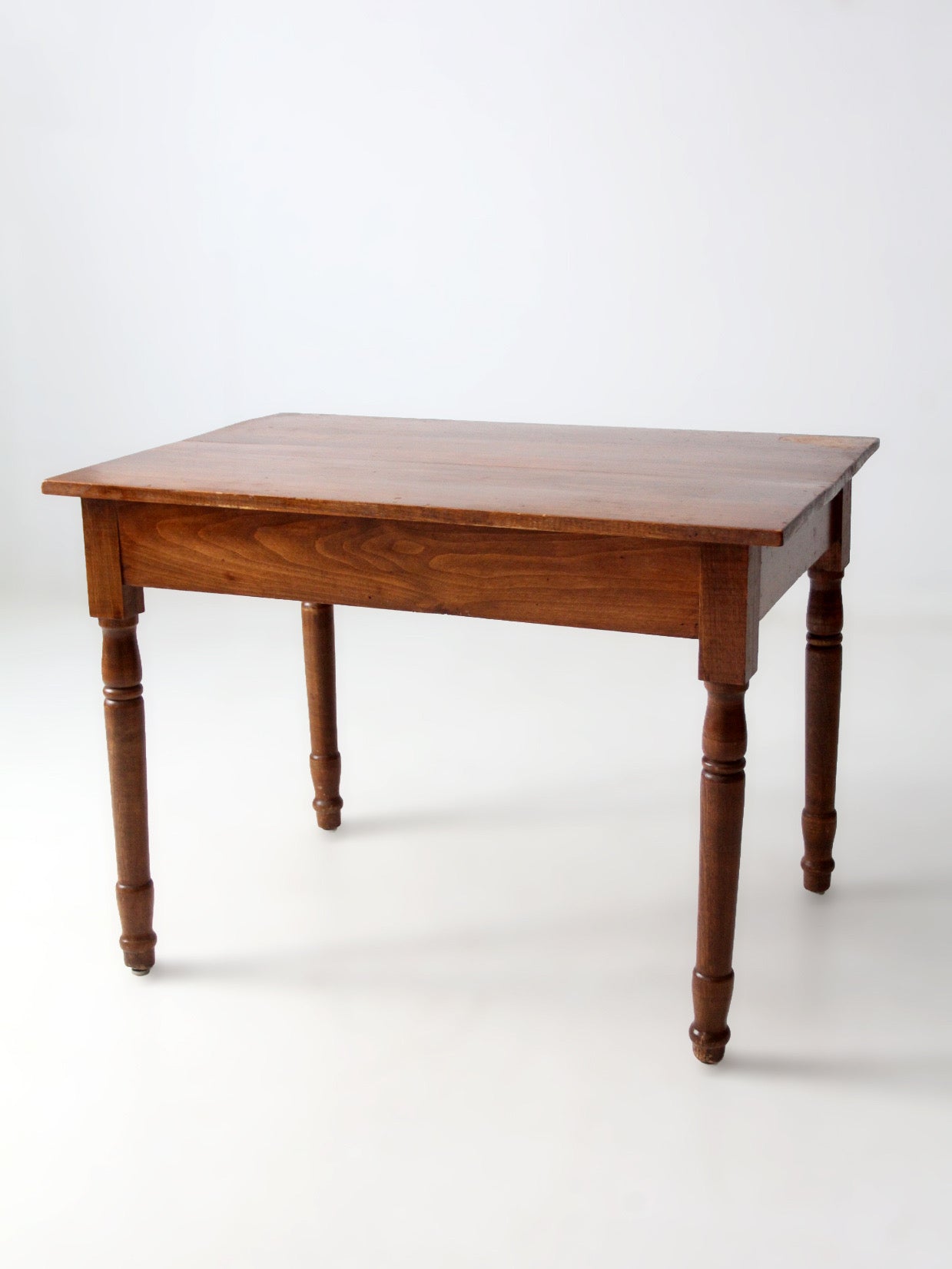 antique primitive farmhouse table with drawer