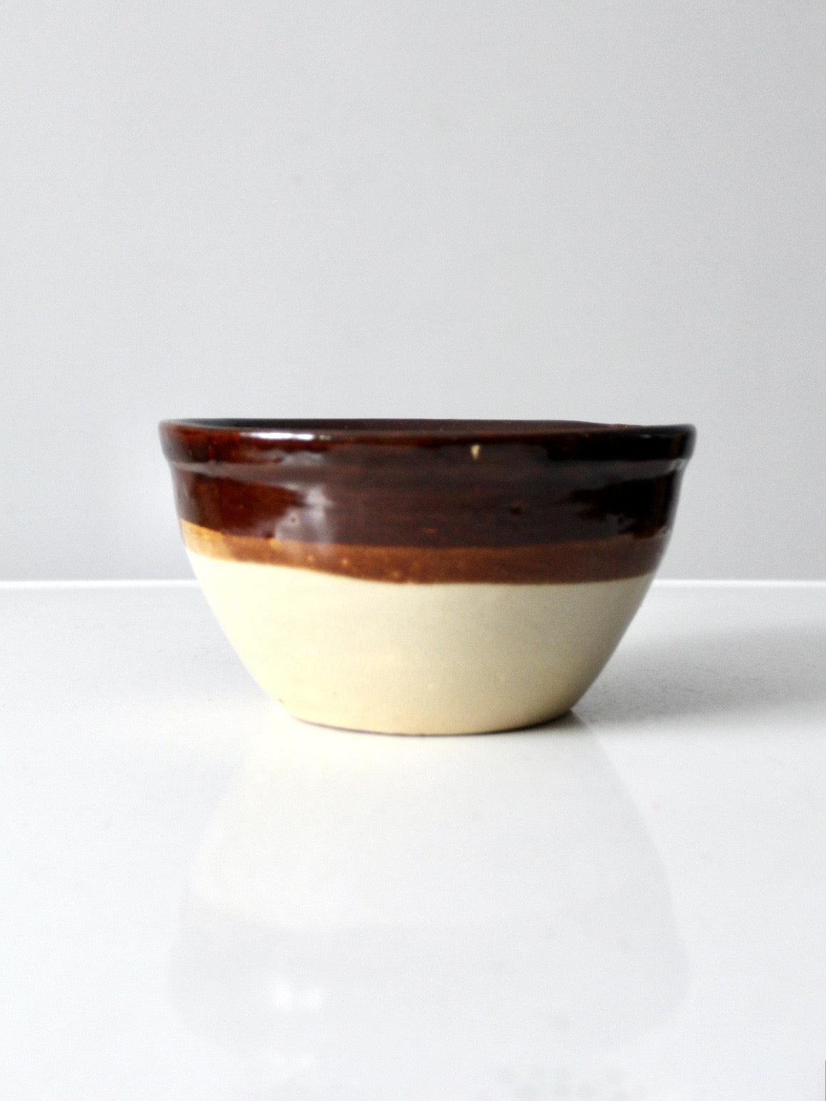antique stoneware mixing bowl