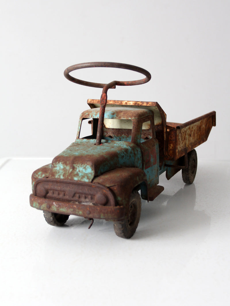 vintage Buddy L pressed steel dump truck