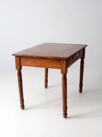 antique primitive farmhouse table with drawer