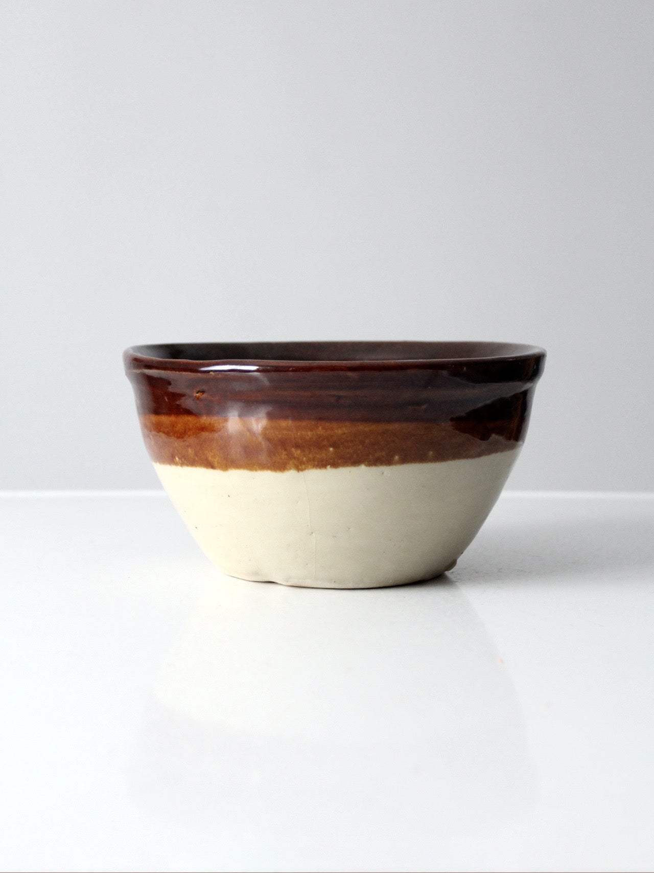 antique stoneware mixing bowl