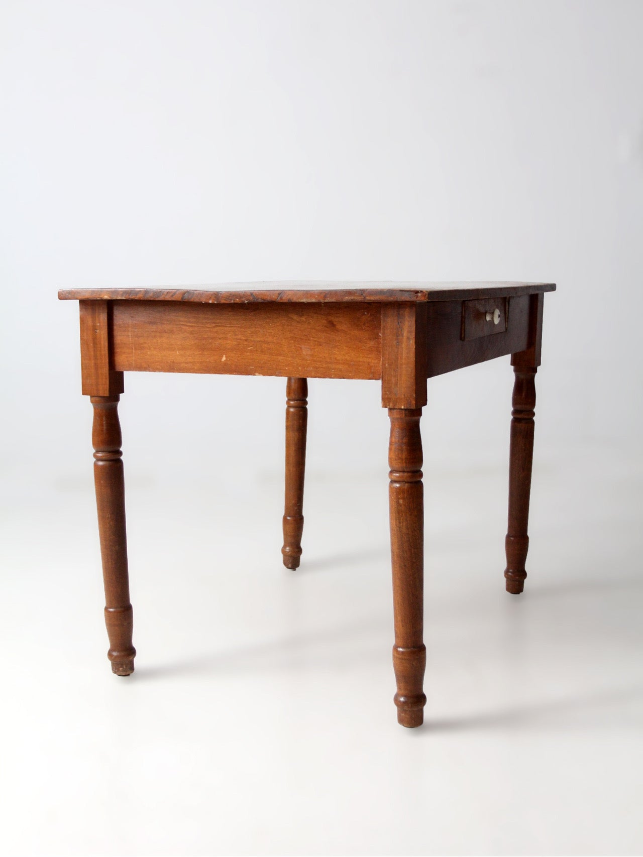 antique primitive farmhouse table with drawer