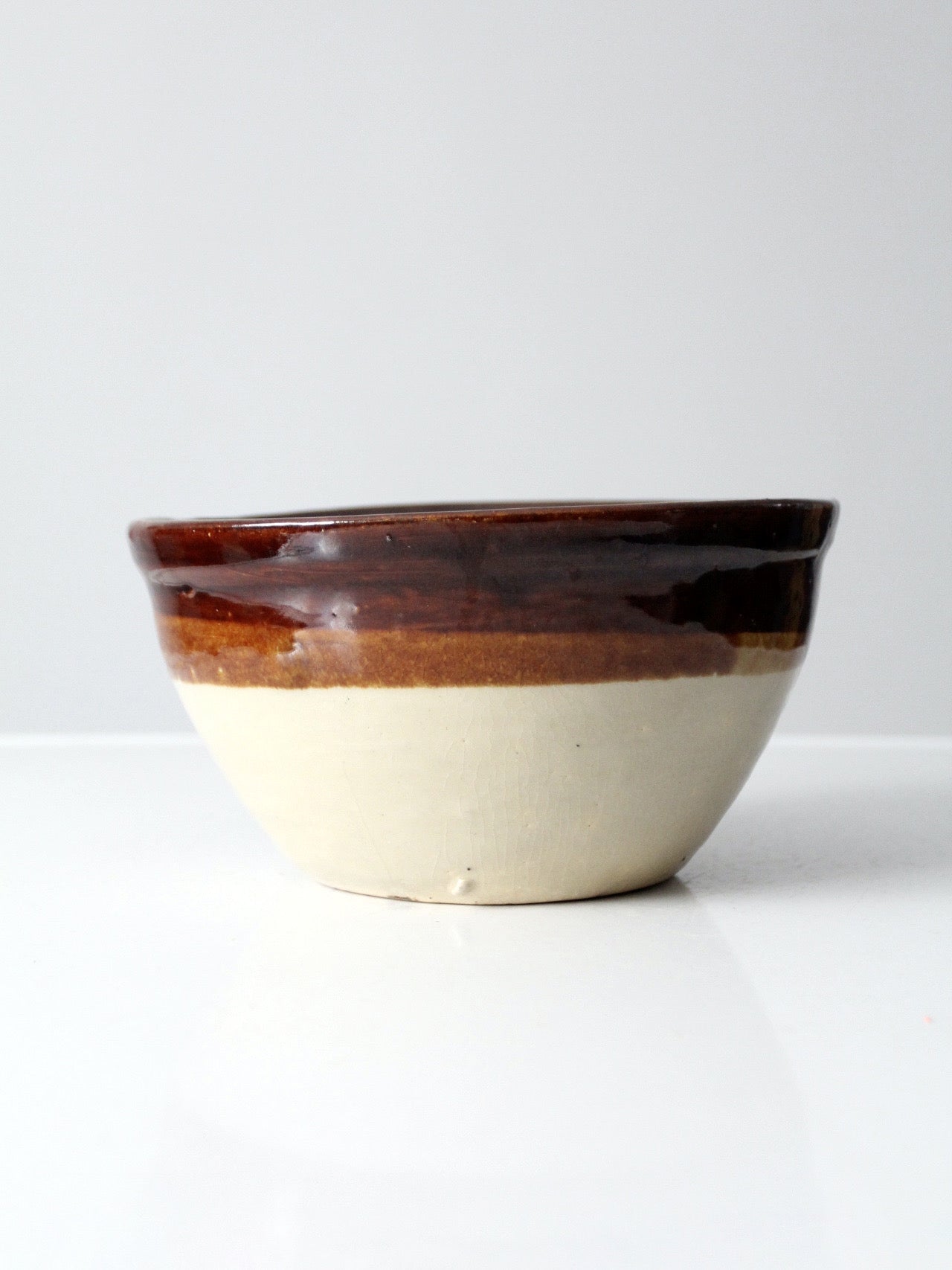 antique stoneware mixing bowl