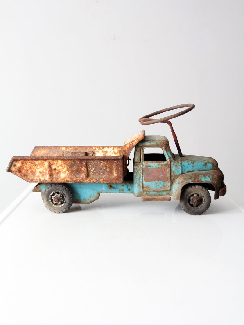 vintage Buddy L pressed steel dump truck
