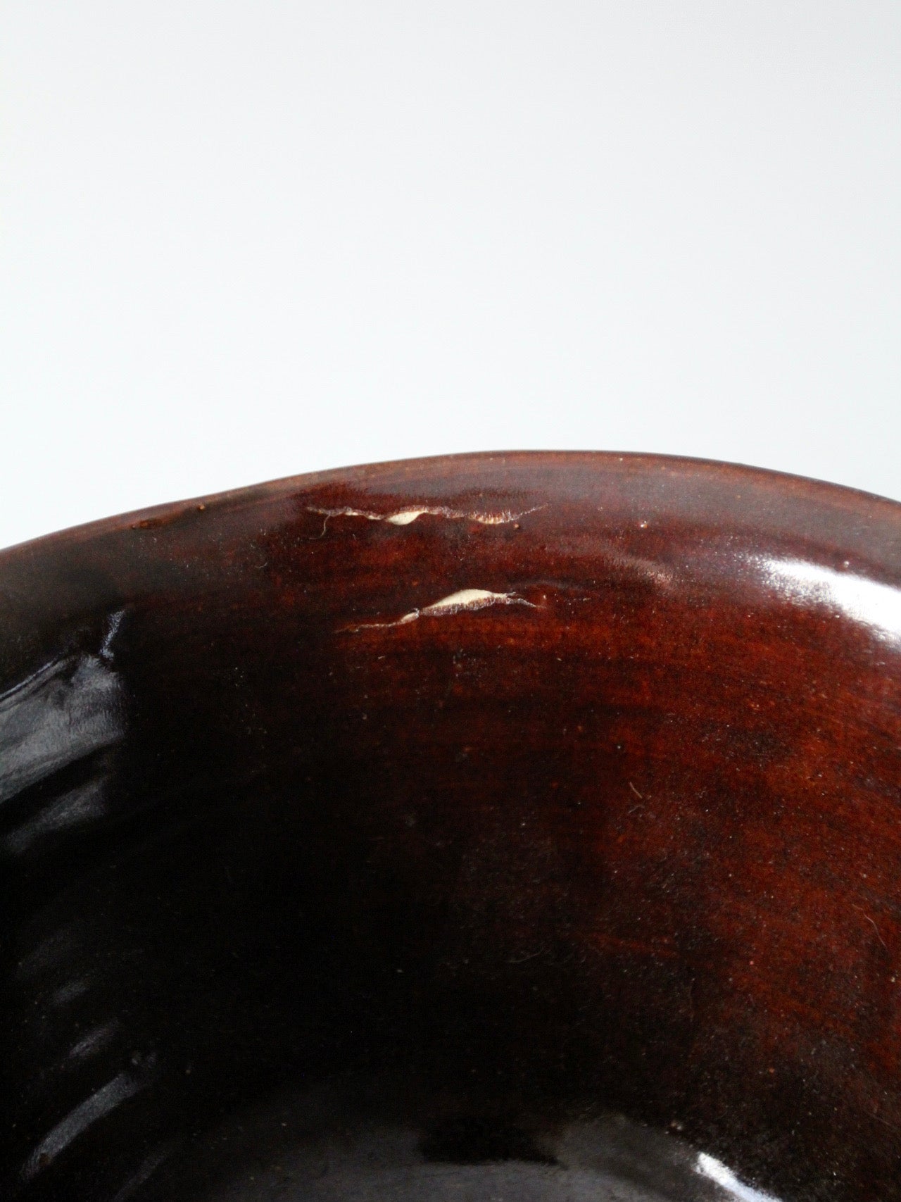 antique stoneware mixing bowl
