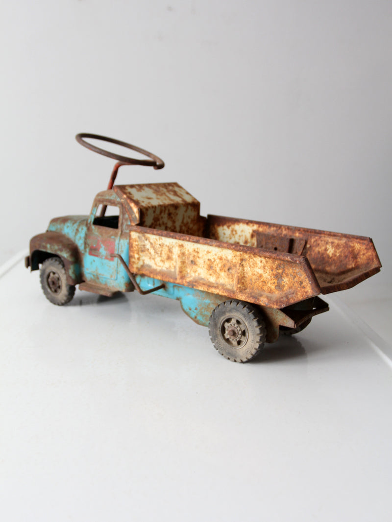 vintage Buddy L pressed steel dump truck