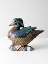 vintage ceramic duck figurine