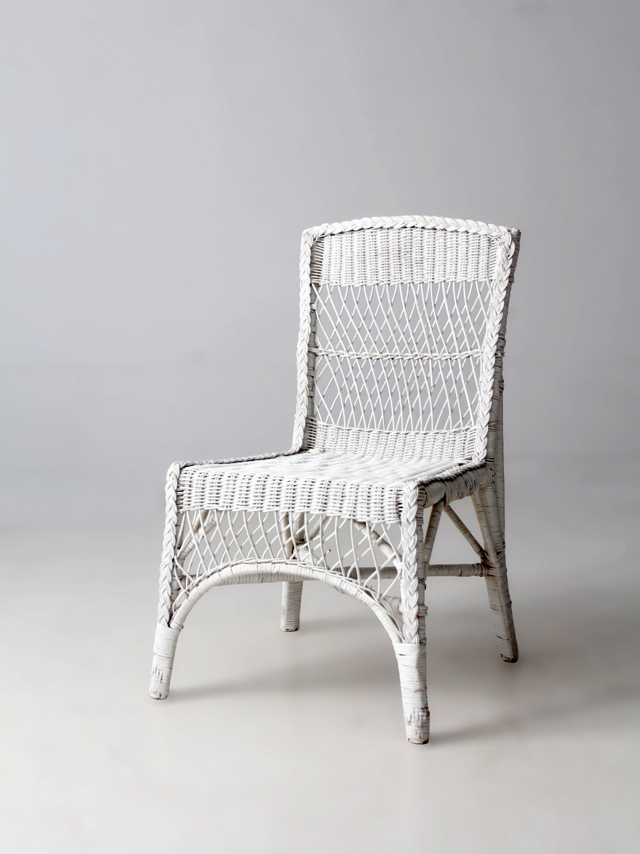 American wicker side chair circa 1930s-1940s