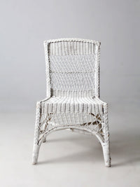 American wicker side chair circa 1930s-1940s