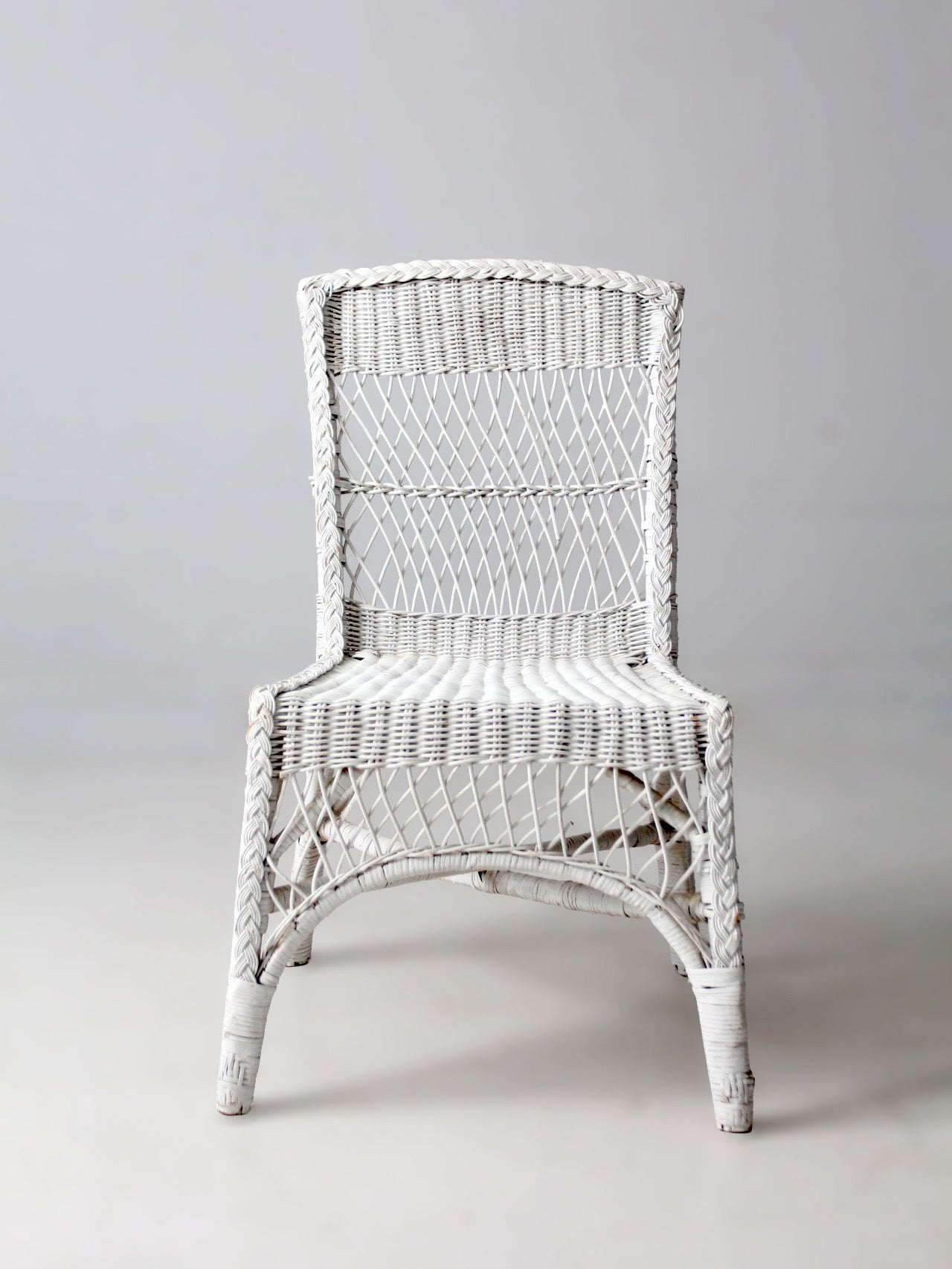 American wicker side chair circa 1930s-1940s