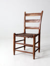 antique American splint weave chair