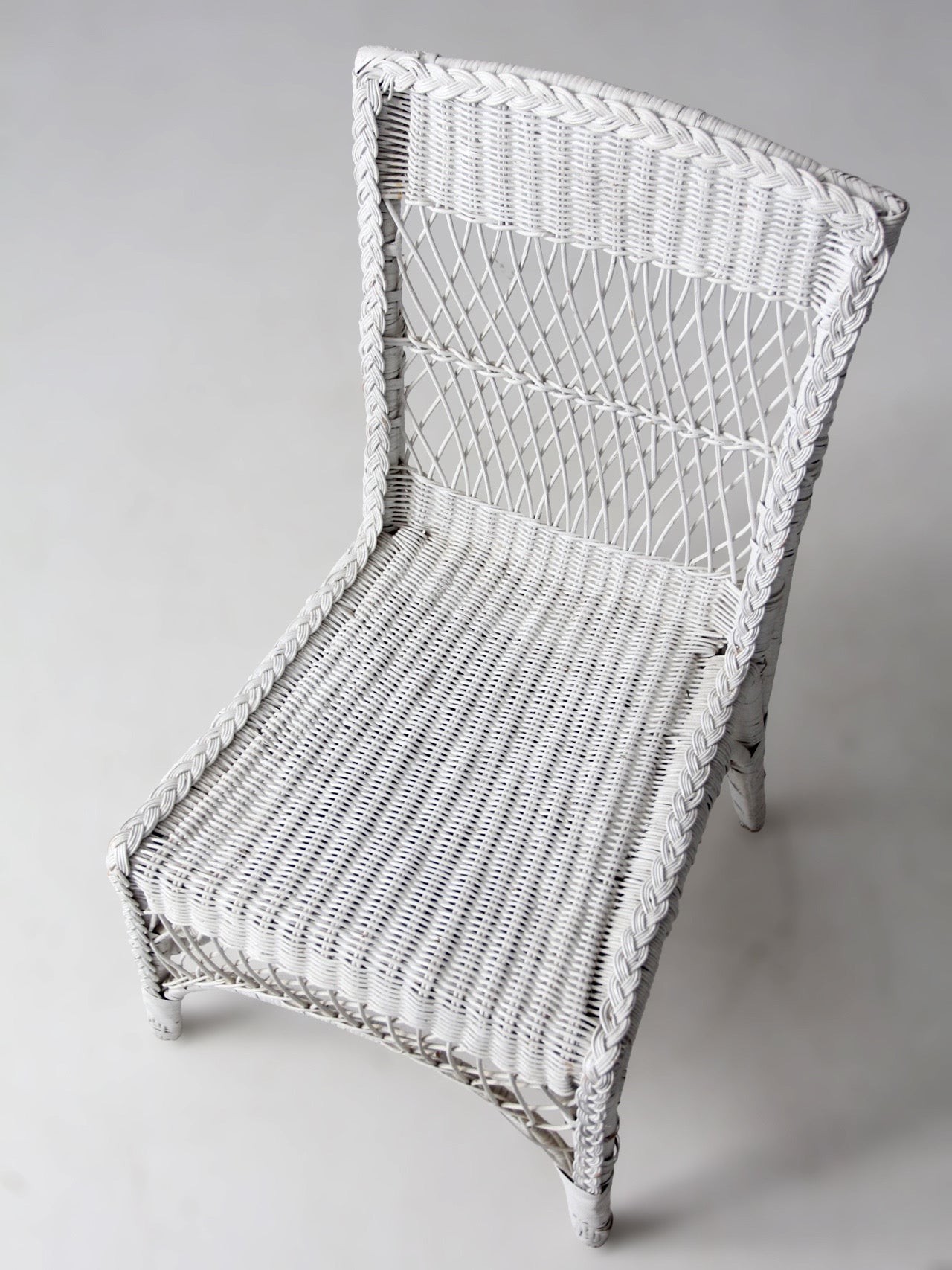 American wicker side chair circa 1930s-1940s