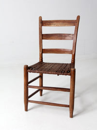 antique American splint weave chair