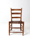 antique American splint weave chair