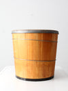 antique wooden butter tub