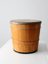 antique wooden butter tub