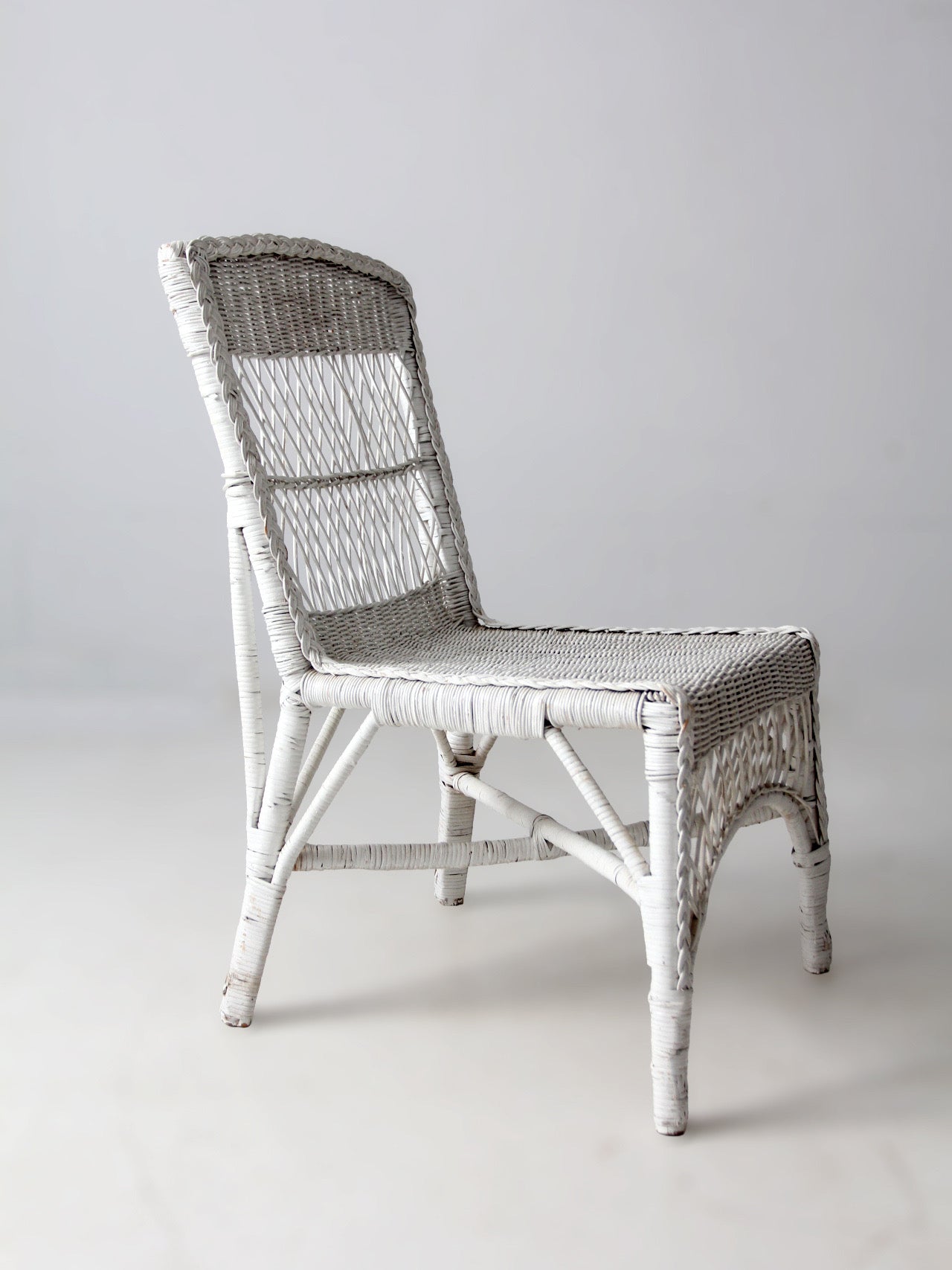 American wicker side chair circa 1930s-1940s