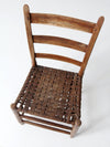 antique American splint weave chair