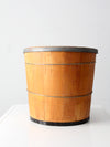 antique wooden butter tub