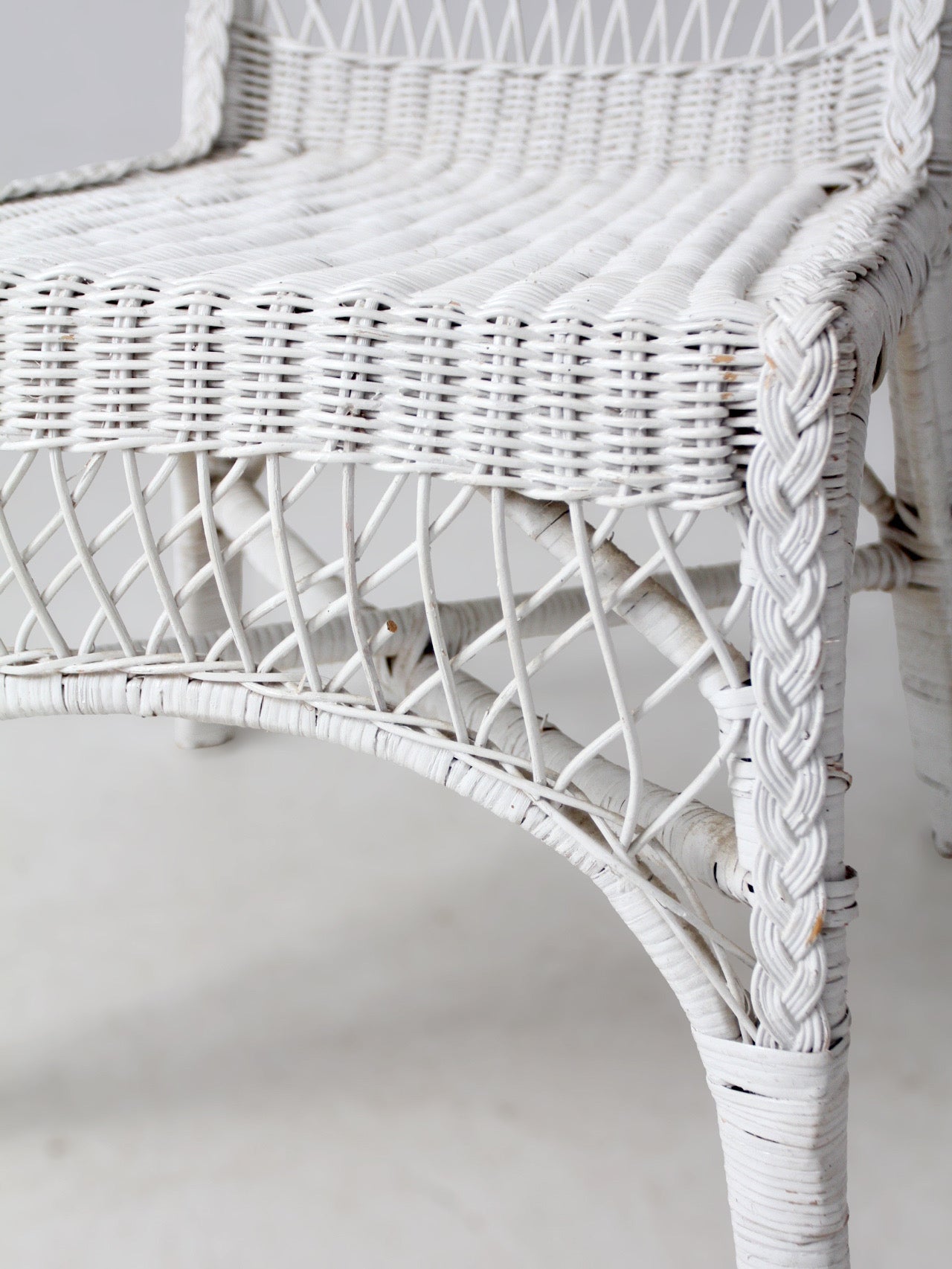 American wicker side chair circa 1930s-1940s