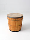 antique wooden butter tub