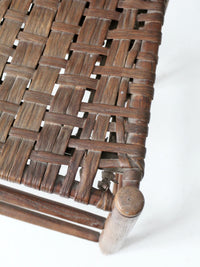 antique American splint weave chair