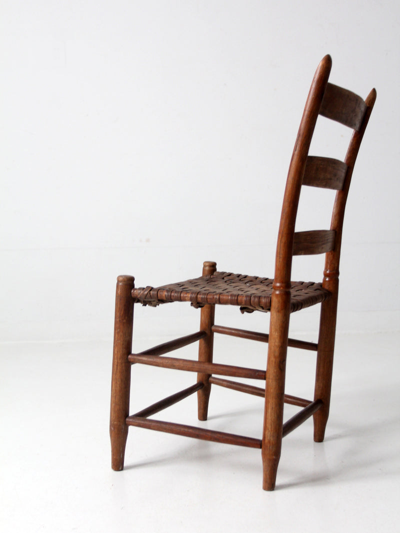 Splintbottomed Chair antique American splint weave chair – 86 Vintage