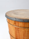 antique wooden butter tub