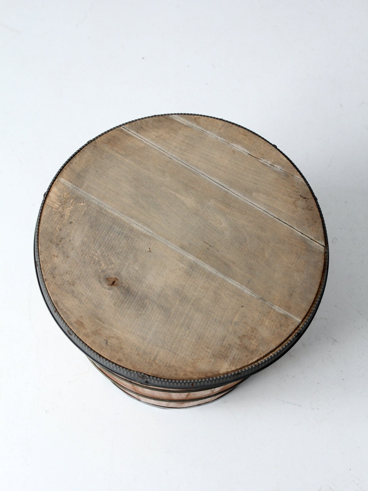 antique wooden butter tub
