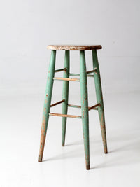 1930s painted wooden farmhouse stool