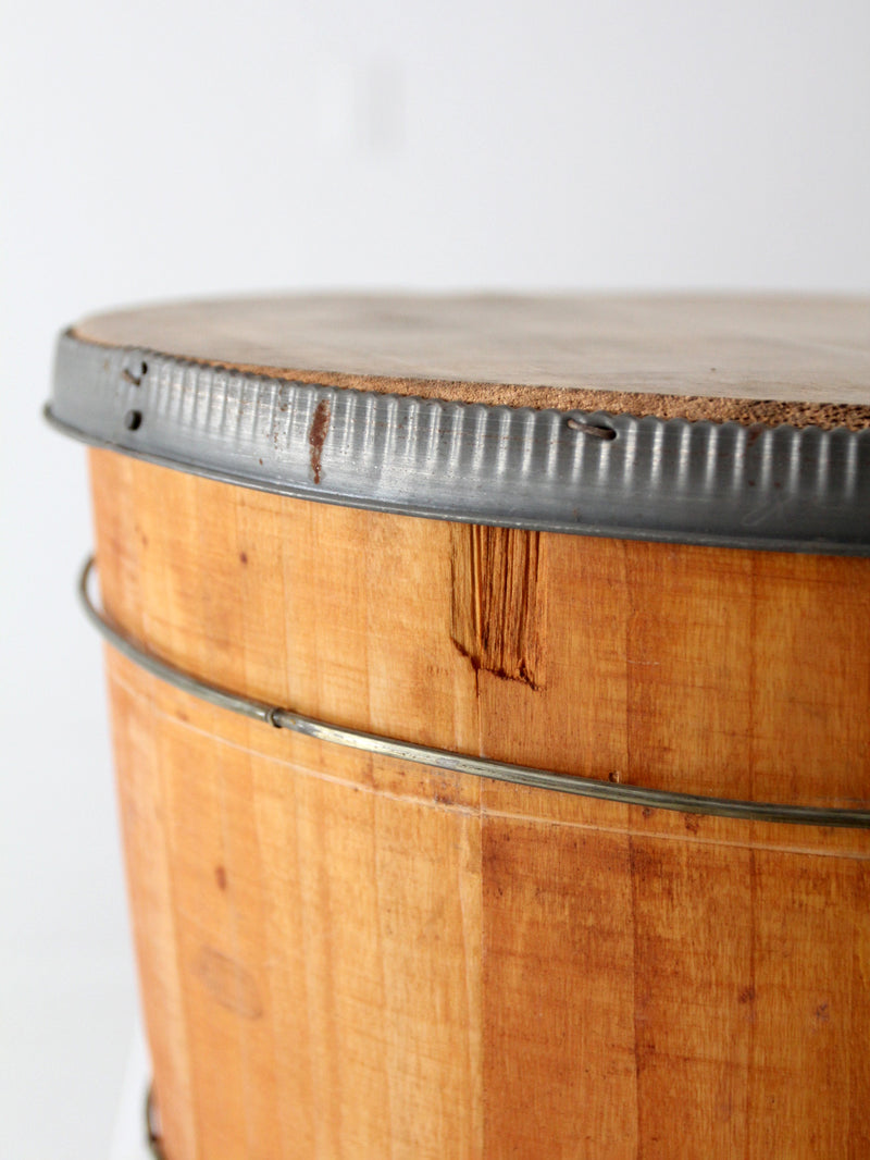 antique wooden butter tub