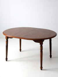 mid-century Colonial Revival extendable dining table