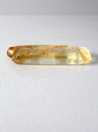 vintage resin paperweight with grazing bison