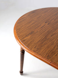 mid-century Colonial Revival extendable dining table