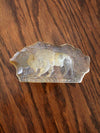 vintage resin paperweight with grazing bison