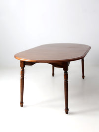 mid-century Colonial Revival extendable dining table