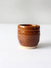 vintage studio pottery cup vase