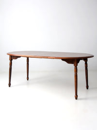 mid-century Colonial Revival extendable dining table