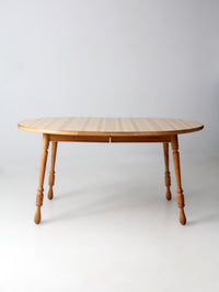 vintage farmhouse dining table with leaf extension