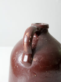 antique stoneware jug | brown glazed pottery crock
