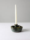 vintage studio pottery candlestick holder