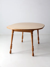 vintage farmhouse dining table with leaf extension