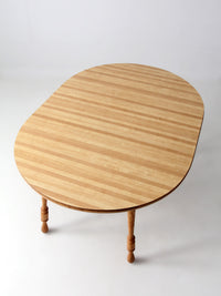 vintage farmhouse dining table with leaf extension