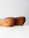 antique primitive wooden clogs